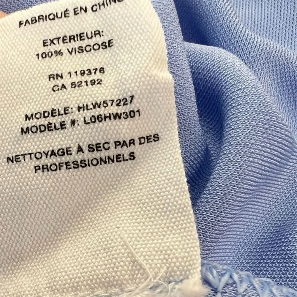 Helmut Lang Women's Asymmetric Wrap Midi Skirt Blue Size S